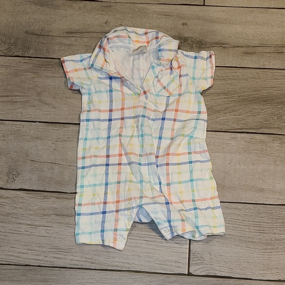🦔First Impressions Plaid Romper🍉